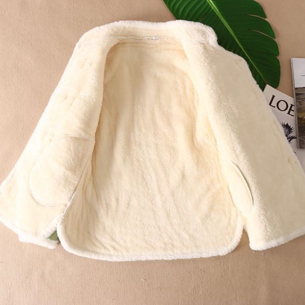 ⁦Women's New Chinese-style Thickened Plush Cotton-padded Jacket⁩ - الصورة ⁦4⁩