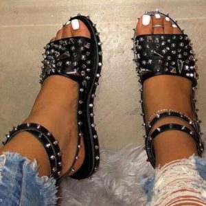 Women's Sandals Rivet Flats Cool