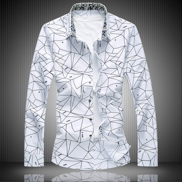 ⁦Men's shirts long casual shirts⁩ - الصورة ⁦5⁩