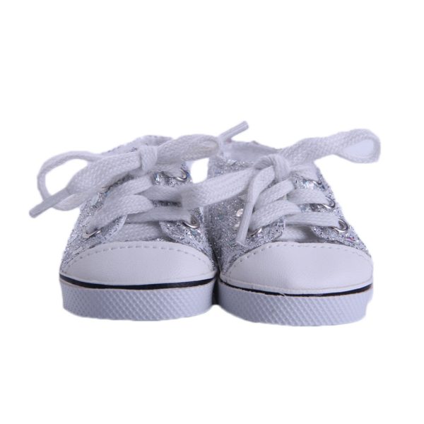 ⁦18-inch American Girl Doll Accessories Shoes 43cm Xiafu Doll Doll Accessories Small Leather Shoes⁩ - الصورة ⁦6⁩