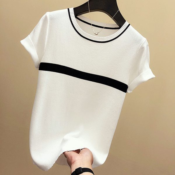 ⁦Women's short sleeve T-shirts⁩ - الصورة ⁦8⁩
