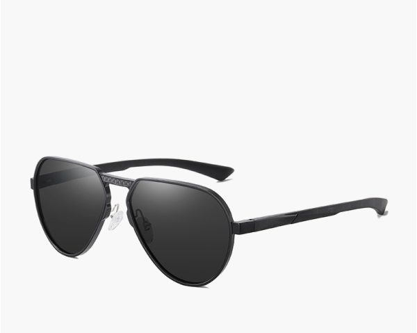 ⁦All-aluminum-magnesium Alloy Glasses Polarized Large Frame Glasses⁩ - الصورة ⁦8⁩