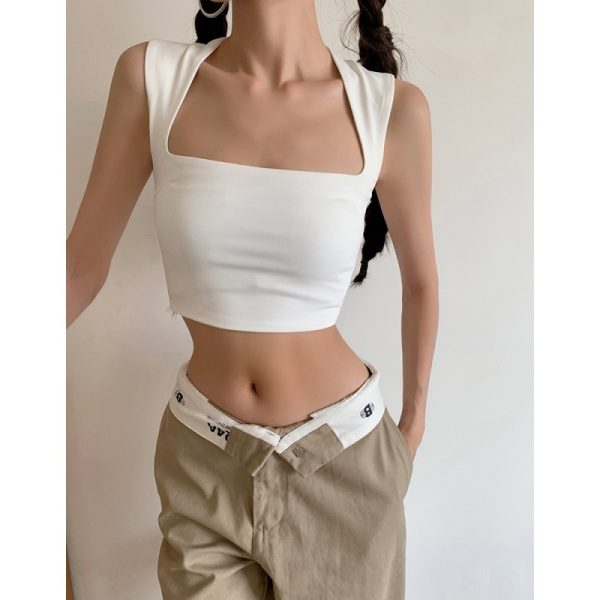 ⁦Sling Short Sports Tank Top T-shirt Women⁩ - الصورة ⁦2⁩