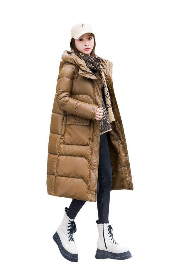 ⁦Women's Winter Korean Style Fashion Mid-length Warm⁩ - الصورة ⁦5⁩