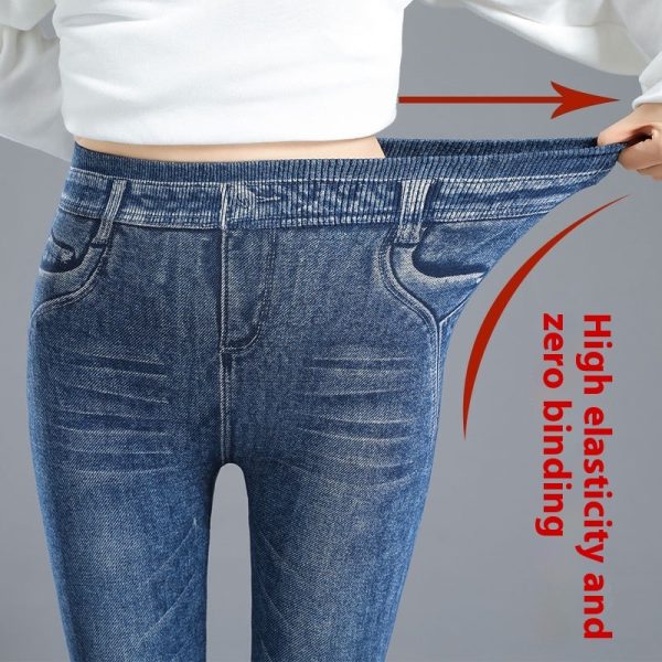 ⁦Women's Leggings Ankle Tight High Waist Oversized Pencil Pants⁩ - الصورة ⁦2⁩