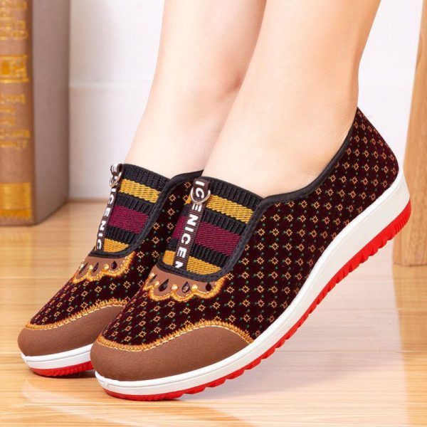 ⁦Softsoled Nonslip Middleaged And Elderly Casual Cloth Shoes⁩ - الصورة ⁦3⁩