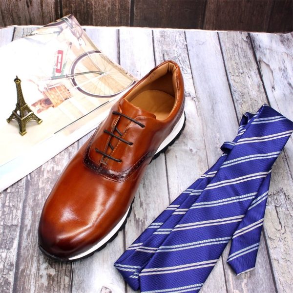 ⁦Breathable And Non Slip Leather Men Shoes⁩ - الصورة ⁦4⁩