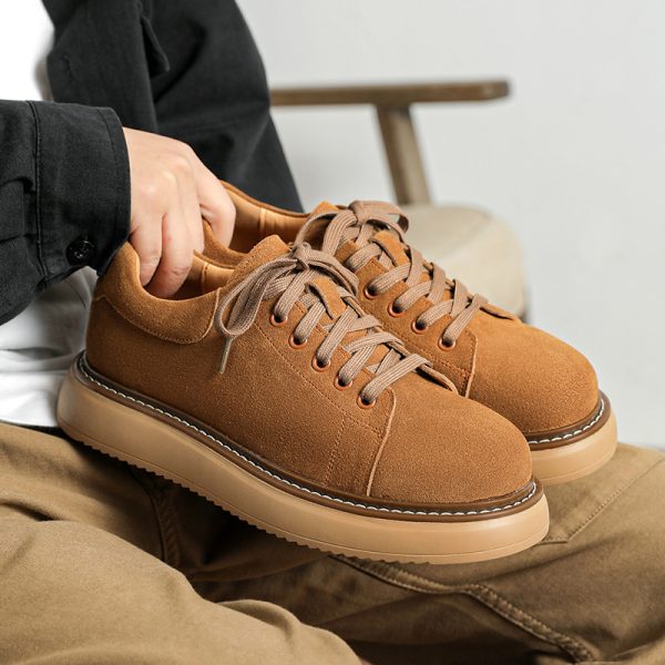 ⁦Suede Retro Workwear Shoes For Men⁩ - الصورة ⁦2⁩