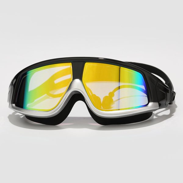 ⁦Swimming goggles  swimming goggles HD waterproof anti-fog goggles swimming goggles large box HD goggles⁩ - الصورة ⁦9⁩