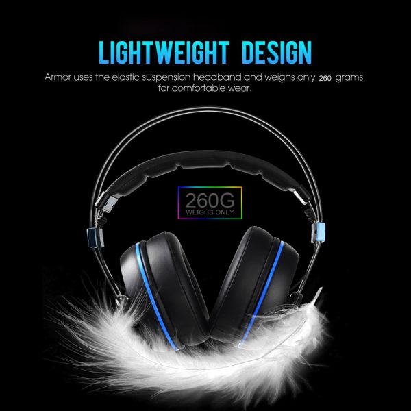 ⁦Wire-Controlled Headset With Colorful Surround Stereo Sound⁩ - الصورة ⁦5⁩