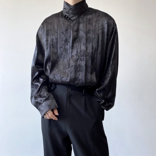 ⁦Men's And Women's Long-sleeved Shirts Fashionable Tops⁩ - الصورة ⁦5⁩