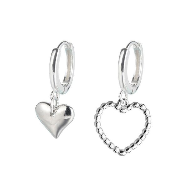 ⁦Fashion Trending Hollow Asymmetric Love Heart Earrings⁩ - الصورة ⁦4⁩