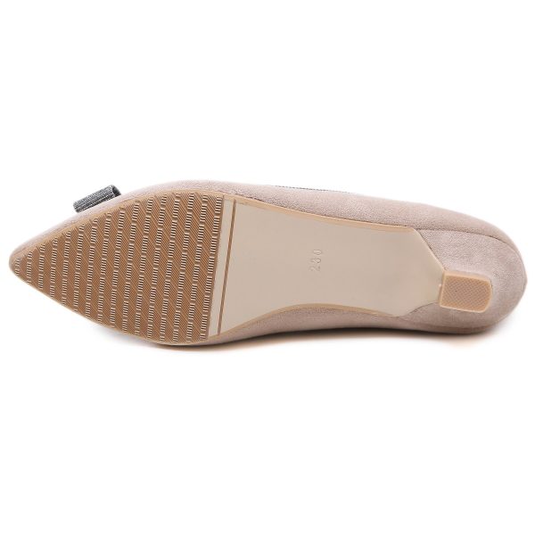 ⁦Women's inner heightening non-slip scoop shoes wedge heel peas shoes⁩ - الصورة ⁦6⁩