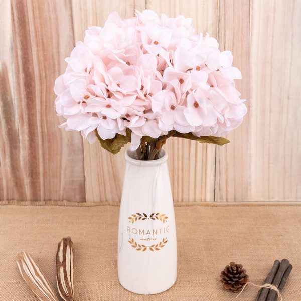 ⁦Artificial Flowers Hydrangea Branch Home Wedding Decor Autum⁩ - الصورة ⁦5⁩