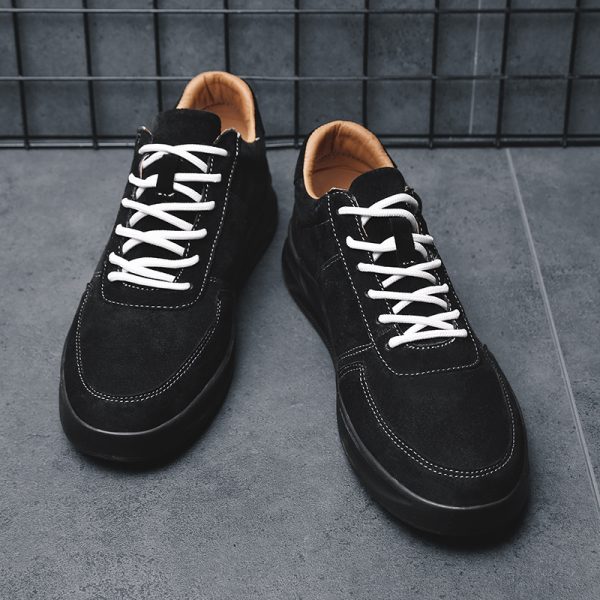 ⁦Student youth simple casual board shoes trend fashion brown shoes men tide shoes⁩ - الصورة ⁦5⁩