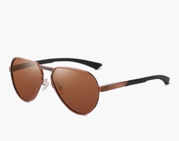 ⁦All-aluminum-magnesium Alloy Glasses Polarized Large Frame Glasses⁩ - الصورة ⁦2⁩