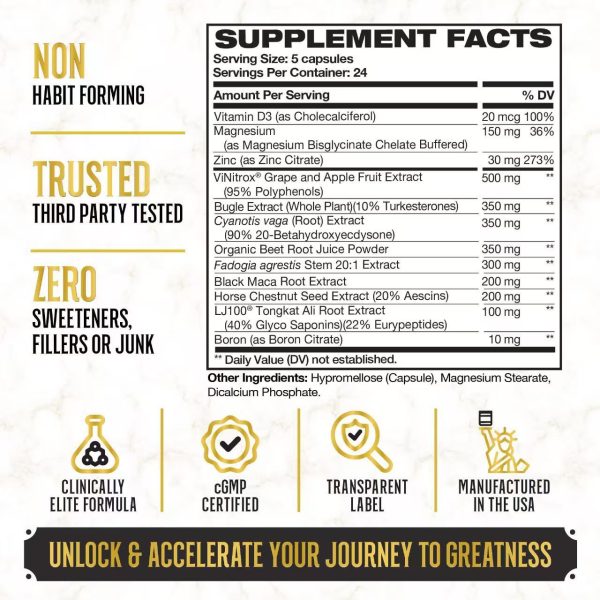 ⁦13-in-1 Male Maca Capsules 120 Capsules⁩ - الصورة ⁦4⁩