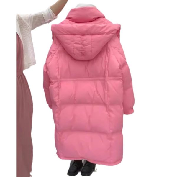 ⁦Women's Cotton-padded Mid-length Thickened Hooded Jacket⁩ - الصورة ⁦5⁩