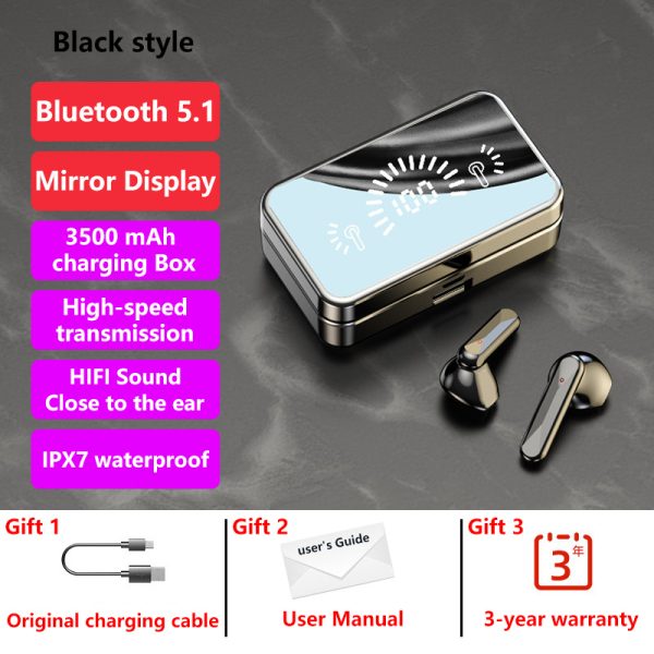 ⁦The New Bluetooth Black Tech E-sports Headset⁩ - الصورة ⁦9⁩