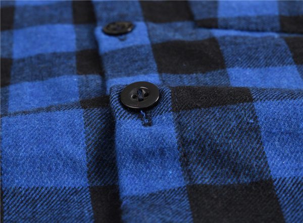 ⁦Boys And Girls Plaid Shirts Handsome Tops For Middle And Small Children⁩ - الصورة ⁦9⁩