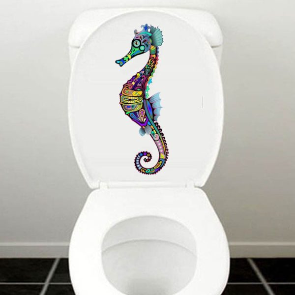 ⁦Home Decor Painted Mural Seahorse Wall Sticker⁩ - الصورة ⁦6⁩