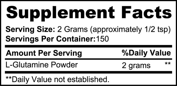 ⁦Pure L Glutamine Powder Muscle Recovery Gut Health Support⁩ - الصورة ⁦5⁩