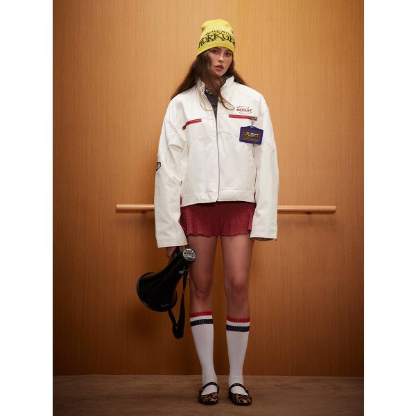 ⁦Women's Locomotive Style Cotton Coat Jacket⁩ - الصورة ⁦2⁩