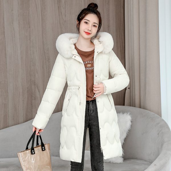 ⁦Women's Waist Slimming Fur Collar Cotton Coat⁩ - الصورة ⁦6⁩