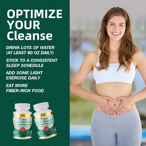 ⁦7-Day Colon Cleanse & Detox Formula Capsulese⁩ - الصورة ⁦4⁩