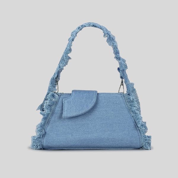 ⁦Women's Fashion Denim Canvas Underarm Bag⁩ - الصورة ⁦2⁩