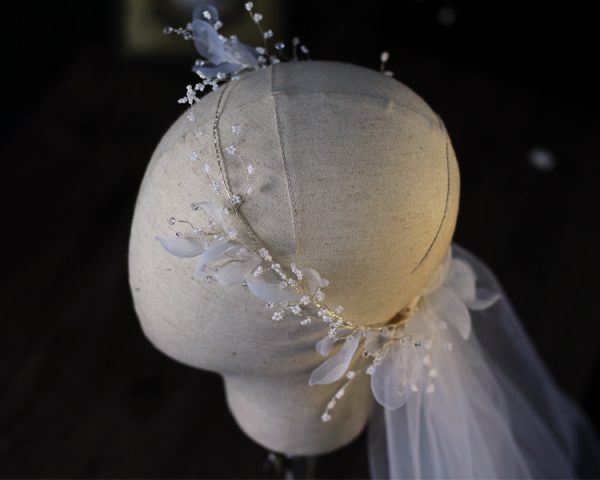 ⁦Bridal wreath veil wedding dress accessories⁩ - الصورة ⁦6⁩
