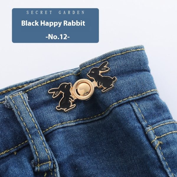⁦Waist Button Metal Buckle Nail-free Snap Fastener⁩ - الصورة ⁦3⁩