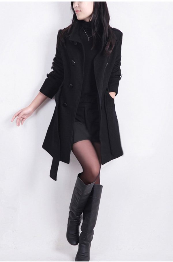 ⁦Fat Women Winter Jackets Faux Fur Cardigan Coat Warm Coats⁩ - الصورة ⁦2⁩