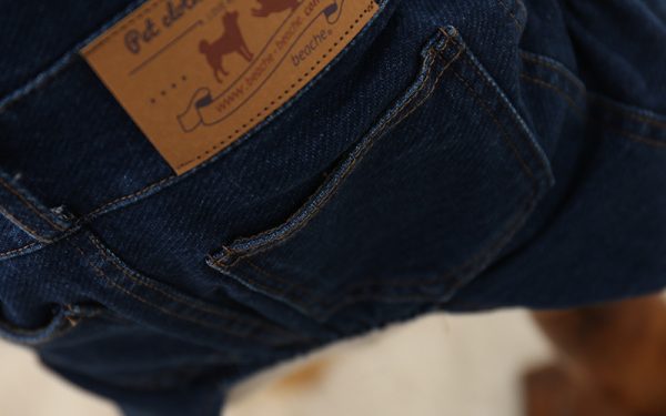 ⁦Jeans Dog Clothes Four-legged Clothes Pet Clothes Teddy Bichon Dog Clothes⁩ - الصورة ⁦6⁩