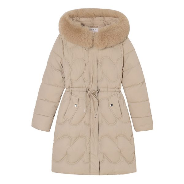 ⁦Women's Waist Slimming Fur Collar Cotton Coat⁩ - الصورة ⁦5⁩