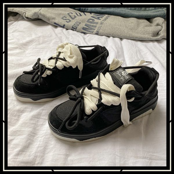 ⁦Women's Canvas Face Panda Casual Board Shoes⁩ - الصورة ⁦4⁩