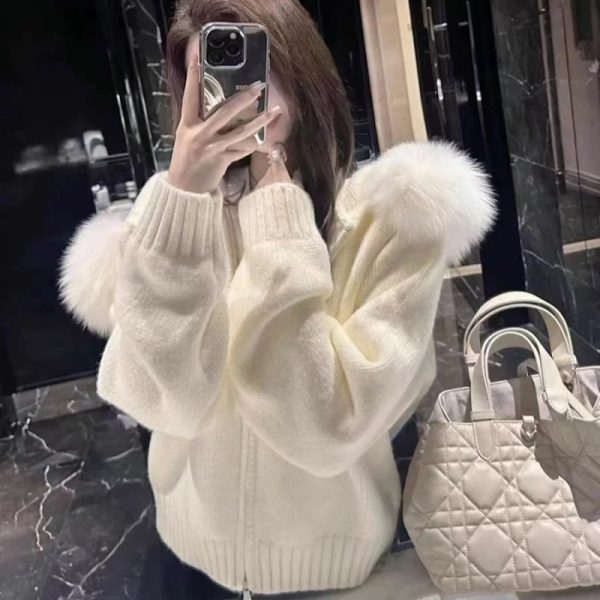 ⁦Temperament Small Size Knitwear Top⁩ - الصورة ⁦6⁩