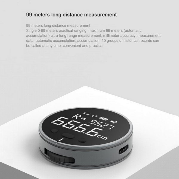 ⁦Distance Measuring Instrument Electronic Measuring Ruler Tape Measure High Definition Digital LCD High Precision Electronic Measuring Ruler Tool⁩ - الصورة ⁦6⁩