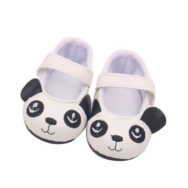 ⁦18-inch American Girl Children's Shoes Panda Flat Shoes Toy Accessories Doll Clothes Hot Sale Doll Accessories⁩ - الصورة ⁦4⁩