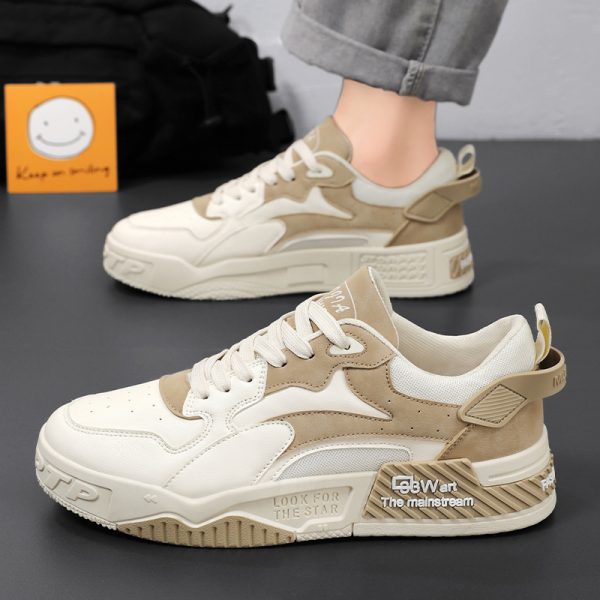 ⁦New Breathable White Shoes For Men⁩ - الصورة ⁦4⁩