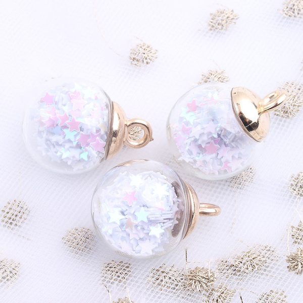 ⁦16mm Round Transparent Colored Glass Ball Ornament Accessories Handmade Material⁩ - الصورة ⁦8⁩