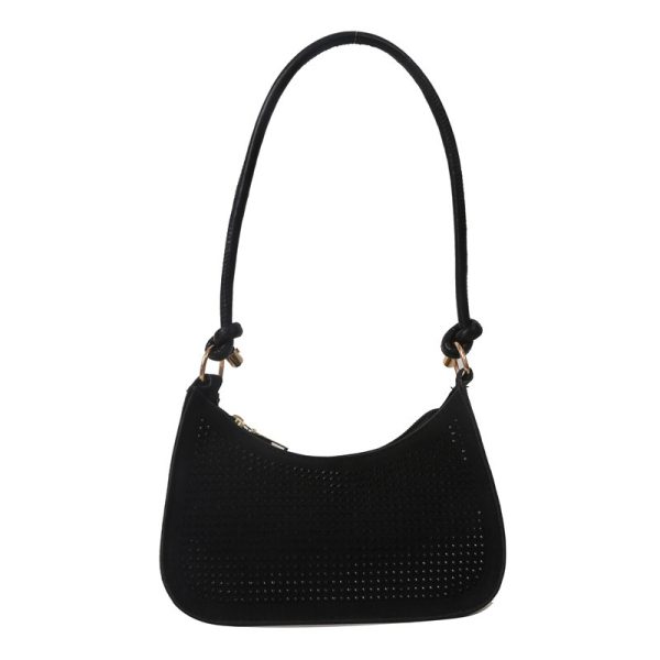 ⁦Diamond-embedded Western Style Underarm Bag Fashion Fashion Casual Shoulder Bag⁩ - الصورة ⁦3⁩