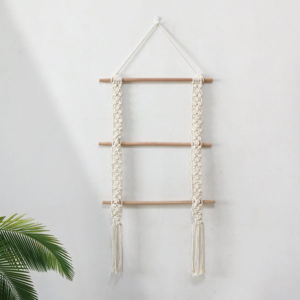⁦Home Decor Bohemian Handmade Cotton Rope Woven Tapestry⁩ - الصورة ⁦2⁩