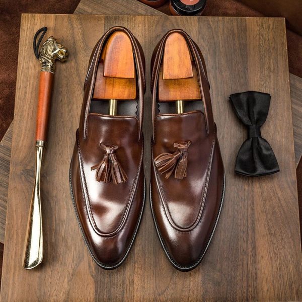 ⁦Business Casual Tassel Leather Shoes Men⁩ - الصورة ⁦3⁩