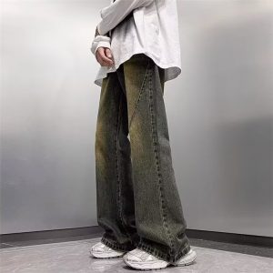 American Retro Dark Blue Jeans For Men
