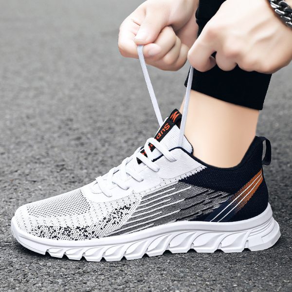 ⁦Men Sneakers Fashion Wavy Bottom Shoes Sport Running Walking Shoes⁩ - الصورة ⁦4⁩