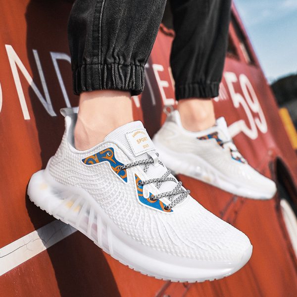 ⁦Men Breathable Casual Fly Woven Shoes⁩ - الصورة ⁦5⁩