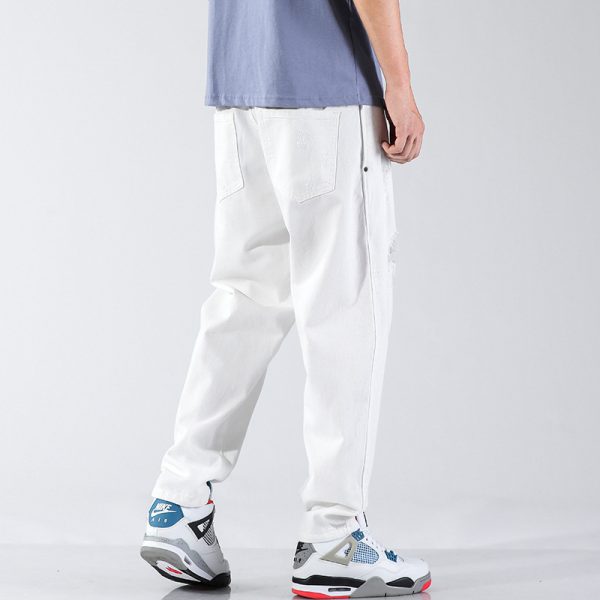 ⁦Summer Fashion Ripped Cool Jeans Men⁩ - الصورة ⁦3⁩