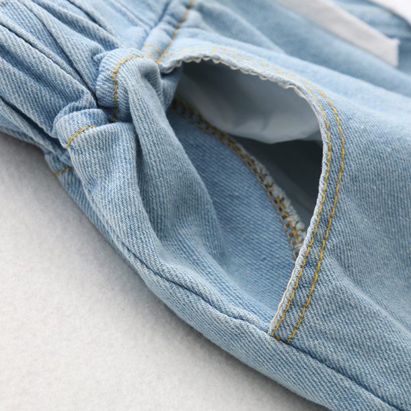 ⁦Strawberry loose wide-leg jeans women⁩ - الصورة ⁦6⁩