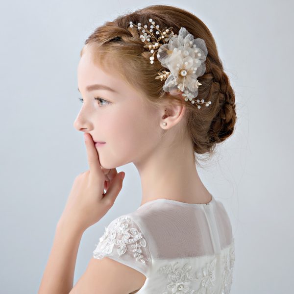 ⁦Children's Dress Flower Hair Accessories Headband Girls Performance⁩ - الصورة ⁦6⁩